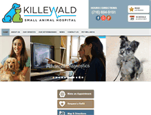 Tablet Screenshot of killewaldsmallanimalhospital.com